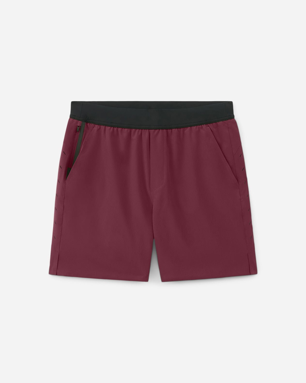 Interval Short | 7-inch Maroon Front