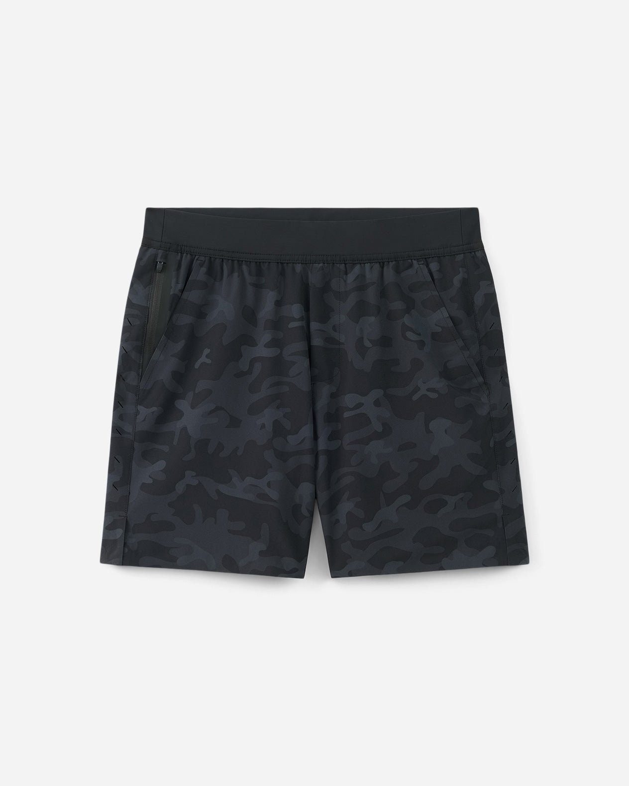 Interval Short | 7-inch Black Camo Front