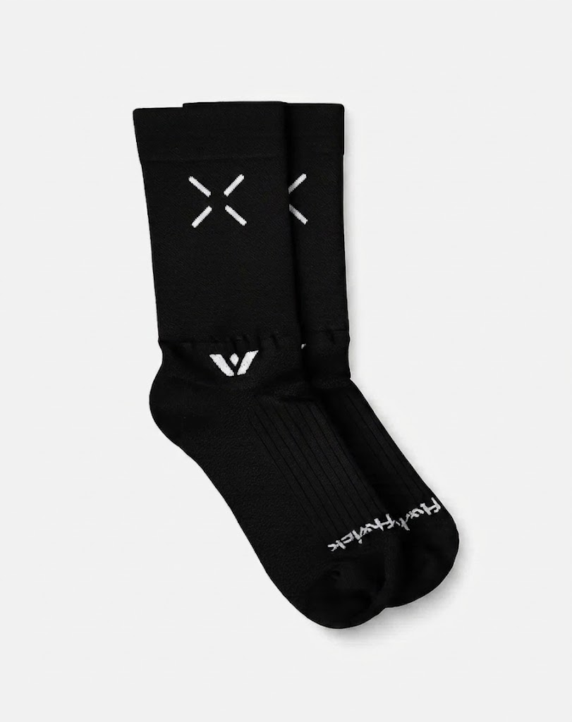 Swiftwick x Ten Thousand Sock Black Front